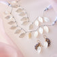 Mother of Pearl Leaf Carving Beads