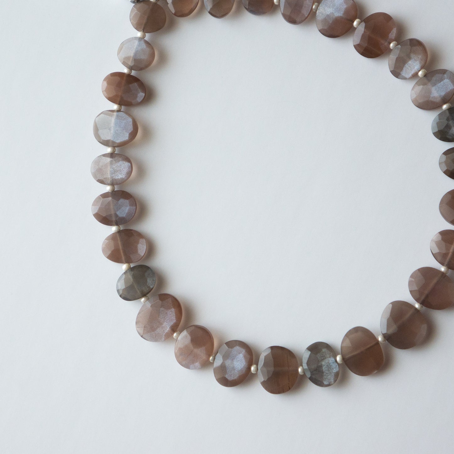 Chocolate Moonstone Uneven Shaped Beads 1Strand