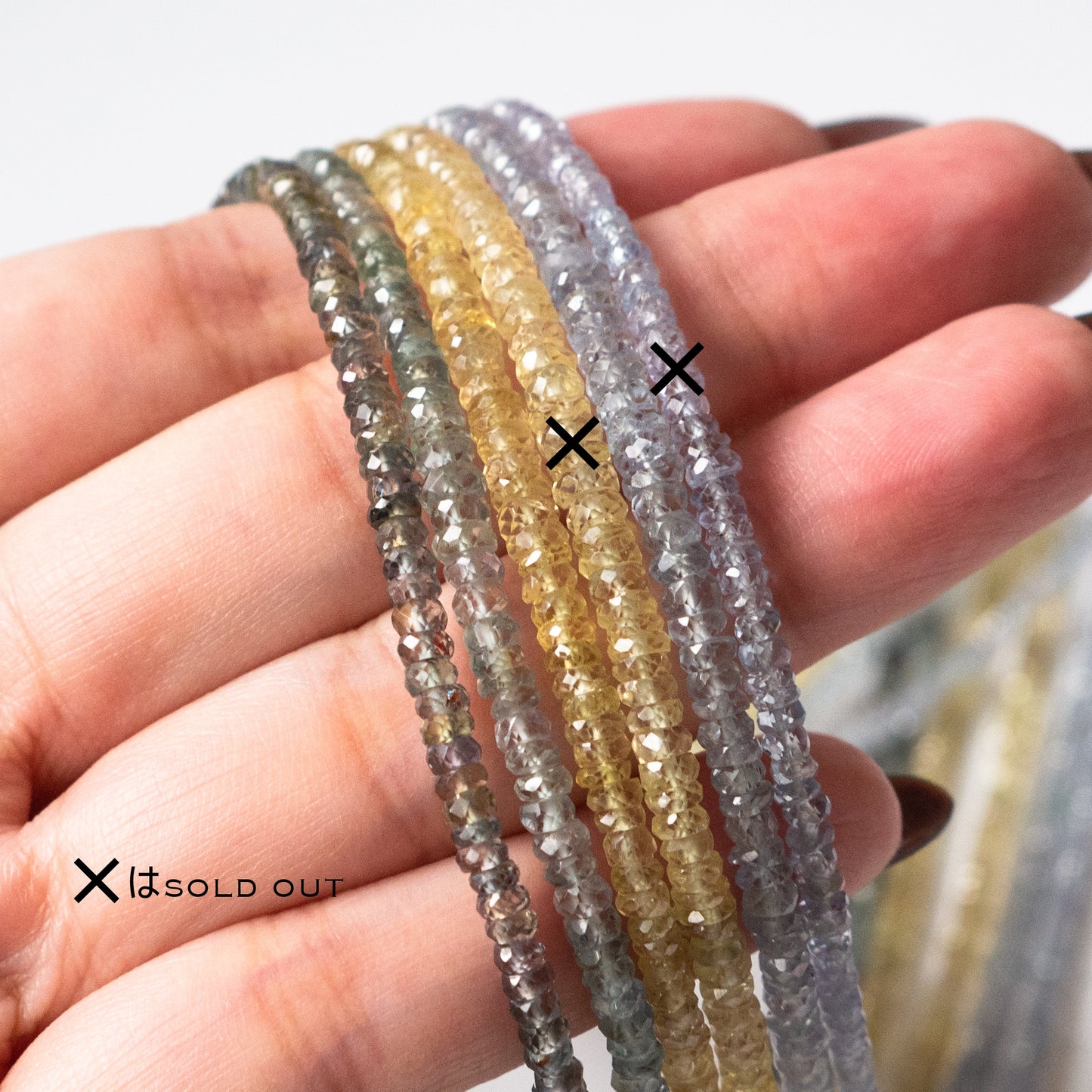 Rare Color Madagascar Unheated Sapphire Faceted Rondelle Beads 1Strand