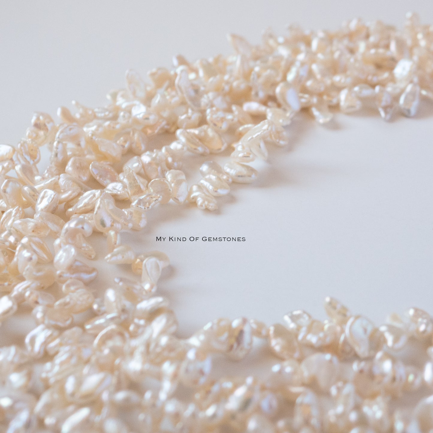 Freshwater Pearl Natural Color White Cleo Poppy Seed Beads 1Strand